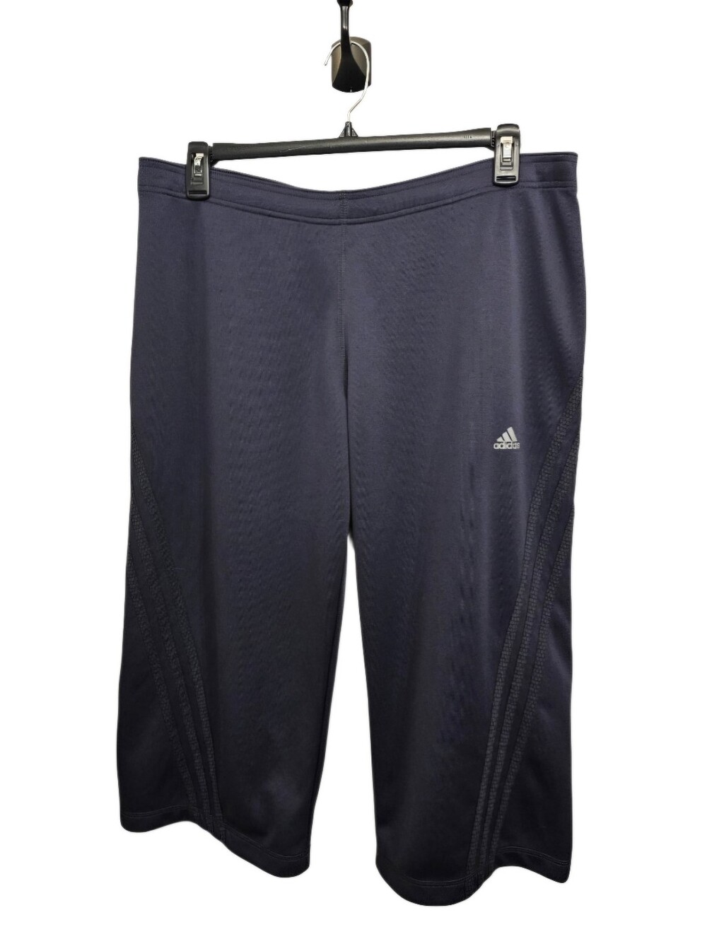 Adidas Women's Charcoal Grey Athletic Capris - Picture 2 of 6